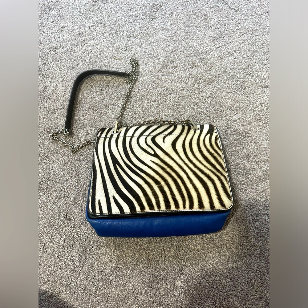 Minelli Zebra Leather Bag